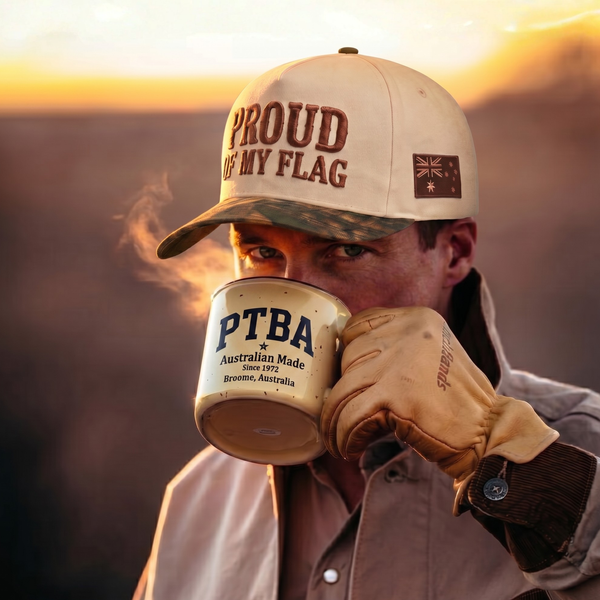 'Proud Of My Flag' Cap - Cream/Camo