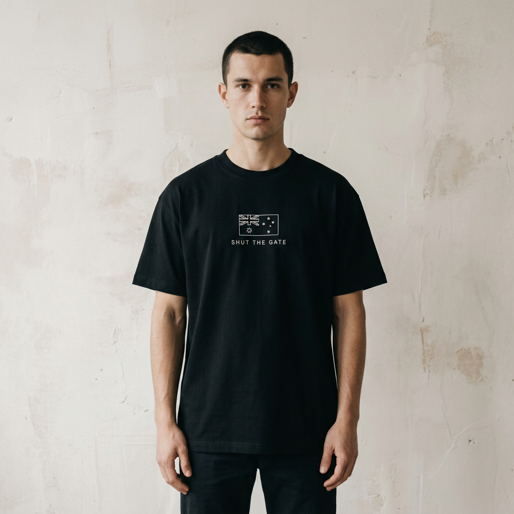 Shut The Gate - Australian Flag Tee